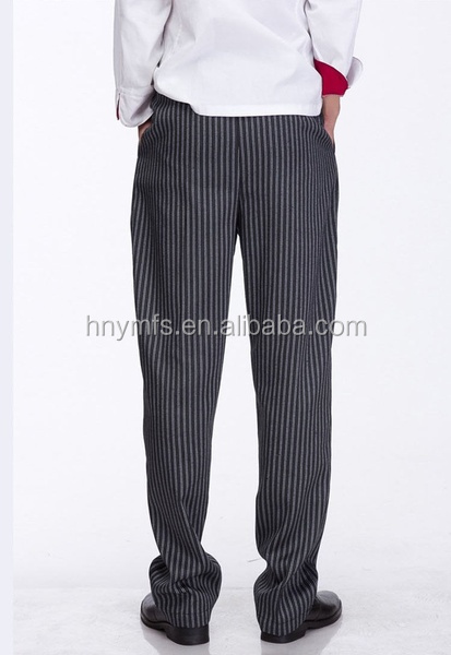 garment supply elastic waist with string Kitchen Uniforms Unisex Chef Pant Cargo