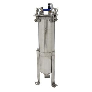 Quality Micron Rating 1-100micron Stainless Steel Bag Filter Housing for Sanitary Cartridge Filter wholesale