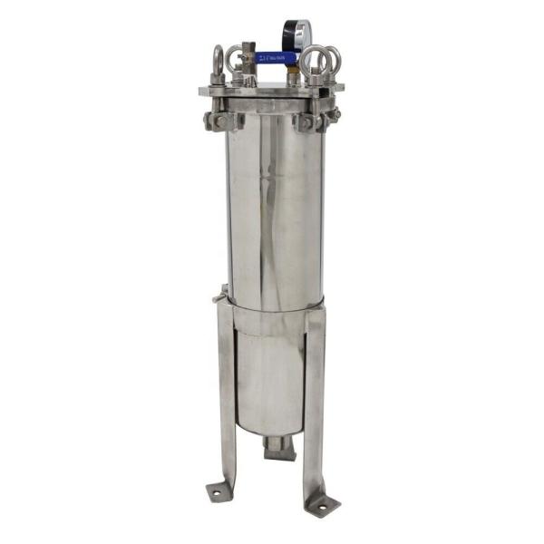 Micron Rating 1-100micron Stainless Steel Bag Filter Housing for Sanitary