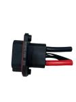 FLV2+8 High-Temp Hybrid Connector 80A 600VAC Black ABS Housing for Industrial