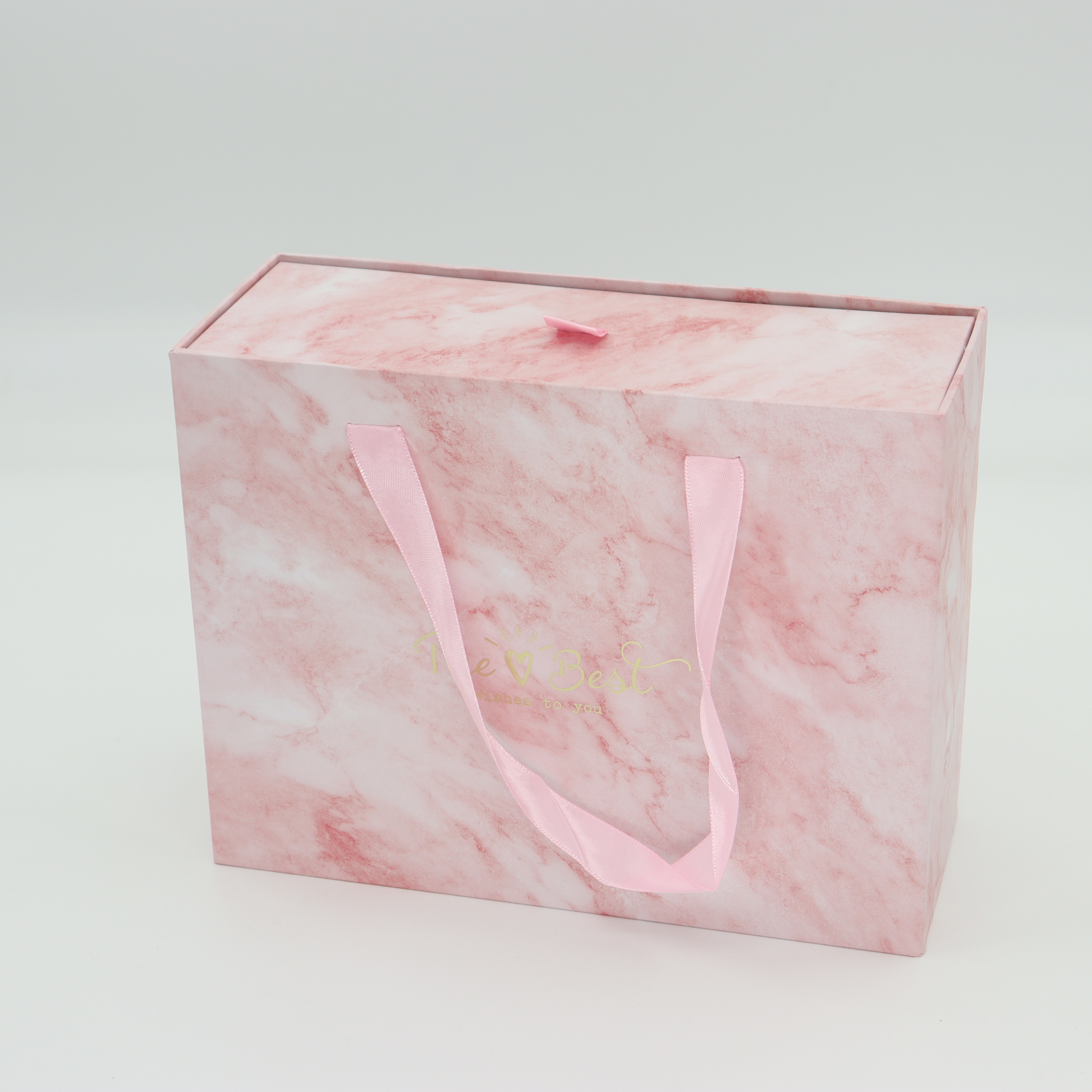 Christmas's Day customized packaging surprise gift box with handle cardboard drawer box