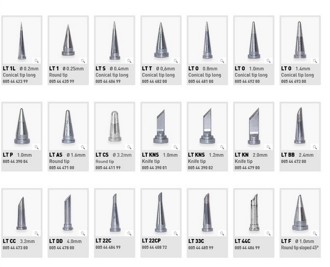 LT O 1.0mm Soldering Iron Tips Oxygen Free Copper Material For Weller