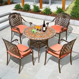 Quality Villa Aluminum Patio Furniture Sets European Cast Aluminum Dining Set wholesale