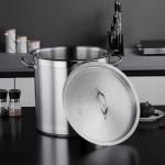 Hot Fashion Silver Heavy Duty Cooking Pot Cookware Pots Soup Pot Stainless Steel