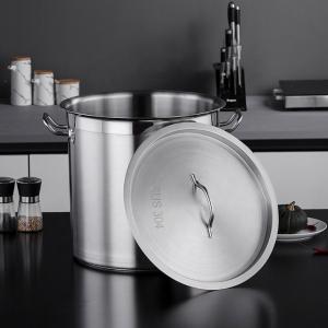 Quality Hot Fashion Silver Heavy Duty Cooking Pot Cookware Pots Soup Pot Stainless Steel Cooking Stock Bucket With Stainless Steel Lid wholesale