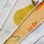 Cute Animal Pattern Baby Muslin Handkerchief Cloth Custom Printing