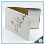 Pu Leather Wrapped Make Up Pocket Mirrors