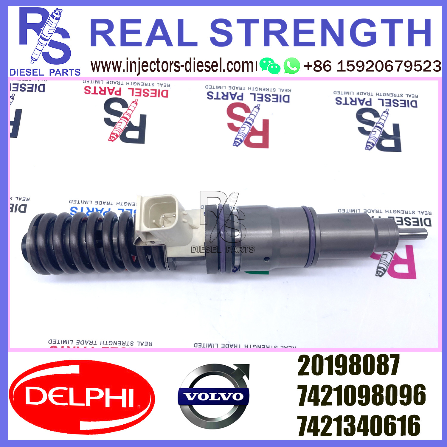 BEBE4D23001 DELPHI Fuel Injector E3.18 20198087 7421098096 7421340616
