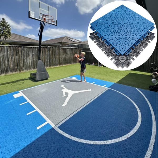 Modified Pp Elastic Outdoor Sports Polypropylene Interlocking Basketball Court