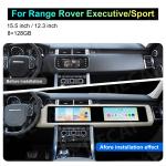 Dual 12.3/15.5 Inch Screen Range Rover Executive Sport Car Radio Portable