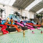 Mini Water Park Kids' Water Slides Colorful Fiberglass Swimming Pool Slide
