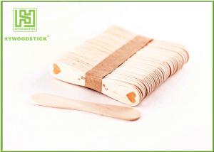 Quality Personalized Ice Cream Wooden Sticks Flat Wooden Dessert Spoons For Kids wholesale