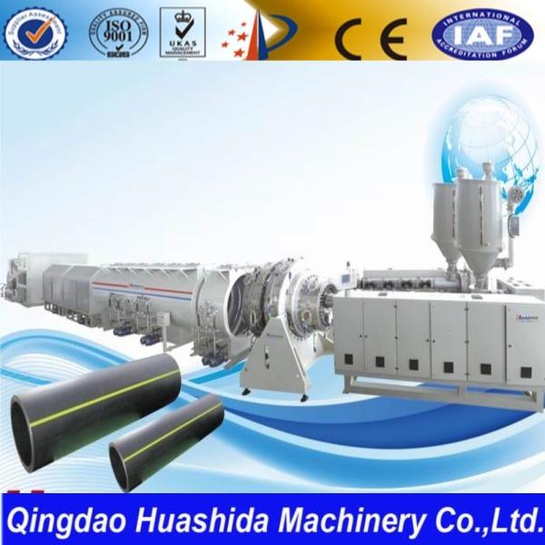 20-Year HDPE Solid Pressure Pipe Extruder Production Line For Water Gas Oil