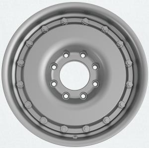 Quality Silver 8.0Jx18 Inch 20 Inch 8x165.1 Heavy Duty 1800kg 2 Piece Bolted Military Army Truck Forged Wheel Rim wholesale
