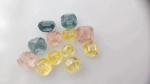 HPHT Pink Blue Yellow Rough CVD Lab Grown Diamond Color Diamond Substrate
