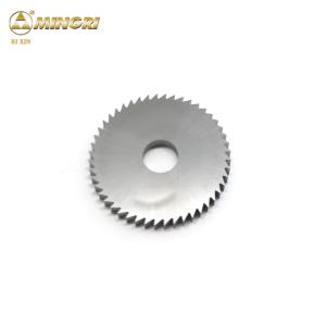 Quality Polished Tungsten Carbide Blade Round Knives For Cutting Metal V Shape Teeth wholesale
