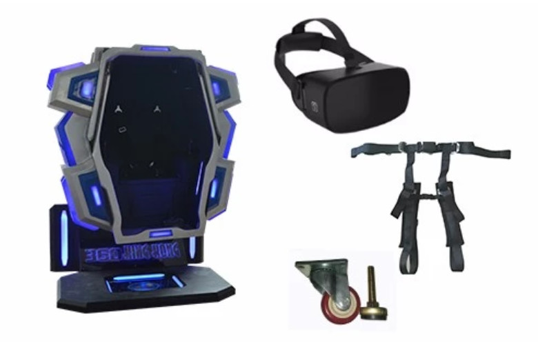 Iron And Fiberglass Virtual Reality Simulator , 360 Kingkong Coin Operated 9D Virtual Arcade Machine