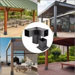Professional Steel Q235B Construction Pergola Post Base Metal Brackets for