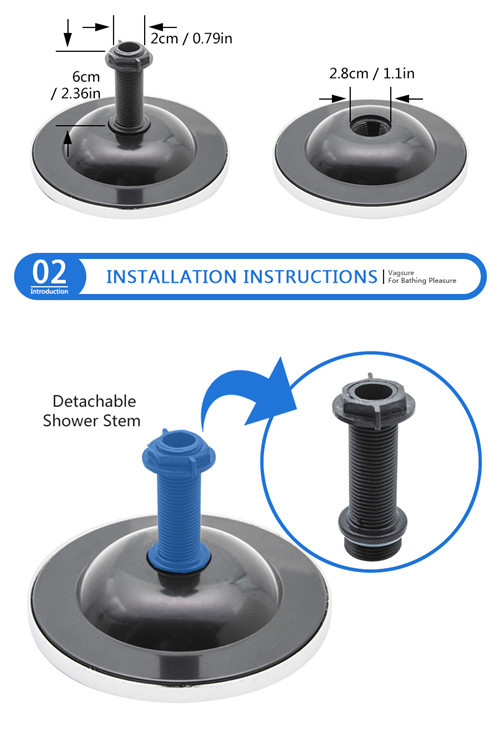 Water Saving Overhead Rainfall Shower Head / 5 Inch Shower Head Sliver Color
