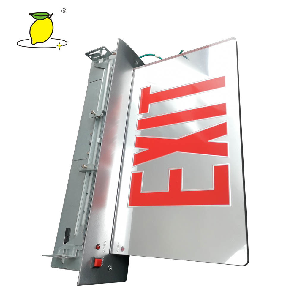 On sale Rechargeable LED Emergency Light Fire Emergency Exit sign led exit emergency sign