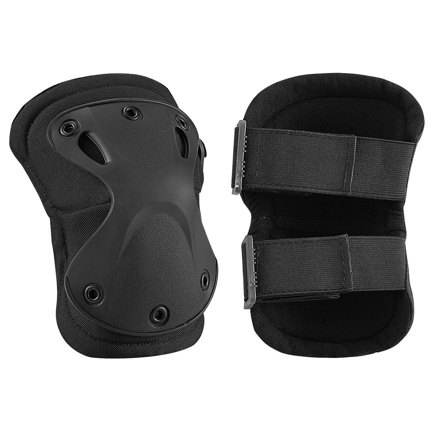 Customized Logo Black Knee Elbow Pads for and Durable Protection