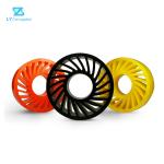 TUV Corrugated Machine Parts pu coated wheels 330mmx220mmx70mm