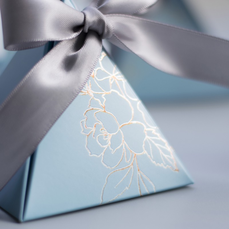 Recyclable Angel Gift Box Square Crossing Candy Dragee Boxes