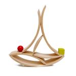 Rainbow 35.5cm Coloured Wooden Building Blocks Large Baby