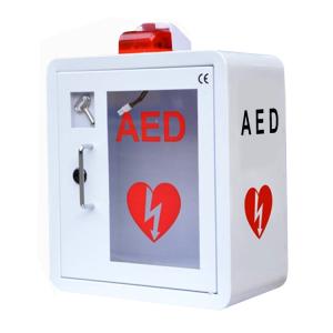 Quality Universal Indoor White Metal Alarmed AED Defibrillator Wall Cabinet wholesale
