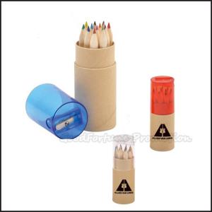 Quality 12pcs Set Printed Logo Eco Wooden Coloured Pencil With Sharpener wholesale