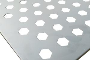 Hexagonal Hole 5mm Length 1.5m Perforated Aluminium Panels