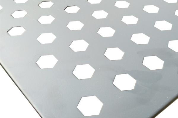 Cheap Hexagonal Hole 5mm Length 1.5m Perforated Aluminium Panels for sale