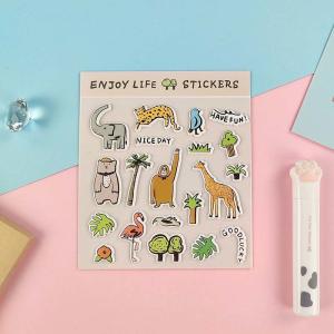 Quality Foamed Leather Foam Animal Stickers Early Education 3d Bubble Stickers wholesale