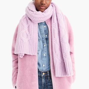 Quality Multi Color Knitted Shawl Wrap / Cable Knit Scarf For Women Keeping Warm wholesale