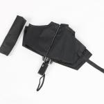 Inverted Self Opening Umbrella , Black Pongee Canopy Automatic Folding Umbrella