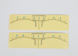 Quality OEM Disposable Transparent Eyebrow Ruler Sticker For Microblading Eyebrow Measuring Tool wholesale
