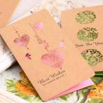 ODM Personalised Printed Cards Thank You Hollow Out Paper