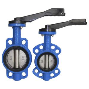 China ANSI DIN compact Flange PN10 Wafer Butterfly Valve on sale