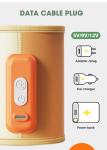 Breastmilk Smart Temperature Control Bottle Warmer PU Leather Velcro USB