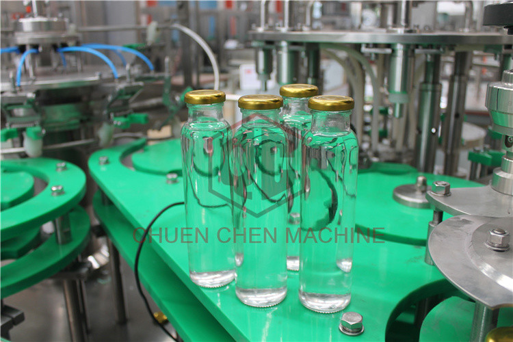Negtive Pressure Glass Bottle Filling Machine For Concentrate Preparation Juice