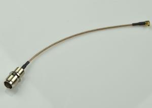 Quality TNC Female To MMCX Right Angle Rf Coaxial Cable Assembly RG 178 50 OHM wholesale