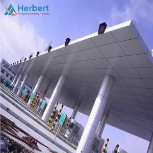 Quality EPS PU Roof Toll Booth Construction 0.8mm Roof Toll Plaza Canopy 4-8 Lanes wholesale