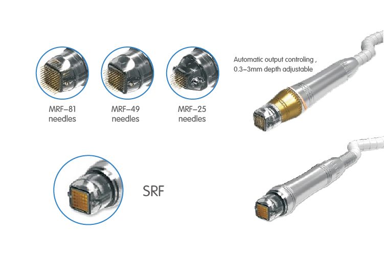 skin rejuvenation fractional double rf microneedle machine 0.3-3mm needle depth control machine for spa/clinic use