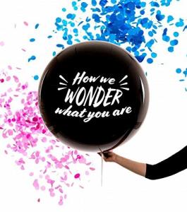 Quality CE Party 36&quot; Pink Blue Gender Reveal Confetti Balloon wholesale