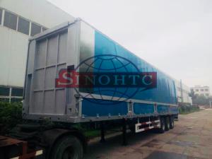 Quality Aluminum Container Semi Trailer 3 Axles Hydraulic Wing Van Trailer wholesale