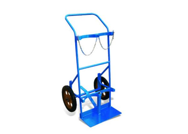 AC20A Two Cylinders Powder Coated Steel Trolley Steel Bottle Trolley Load