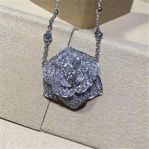 Quality Piaget full diamonds of rose necklace 18kt gold with white gold or yellow gold wholesale