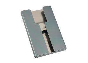 Quality Open Aluminum Credit Card Wallet Holder Rectangle Customized Logo wholesale