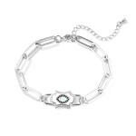 Zircon 925 Sterling Silver Jewelry Bracelet Charm OEM ODM