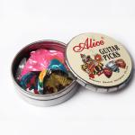 Click Clack Heart Chocolate Box Mint Metal Case Tinplate For Mint Packaging